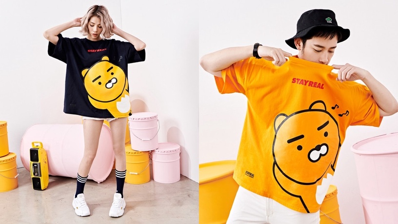 STAYREAL X KAKAO FRIENDS超強聯名!萊恩大頭T、口罩、漁夫帽、雨衣太生火!