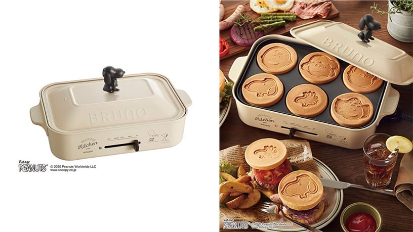 史努比 X BRUNO「史努比多功能電烤盤」16,500日圓（約台幣4,720元）