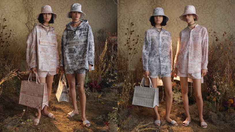 Dior Book 粉色法式印花刺繡帆布托特,NT$97,000Dior Book Oblique 石灰色帆布托特,NT$88,000