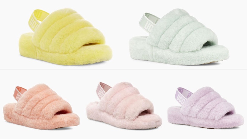 春天也要毛絨絨!UGG「馬卡龍毛絨拖鞋」榮登名模私服最愛,芋粉紫、蜜桃粉超夢幻
