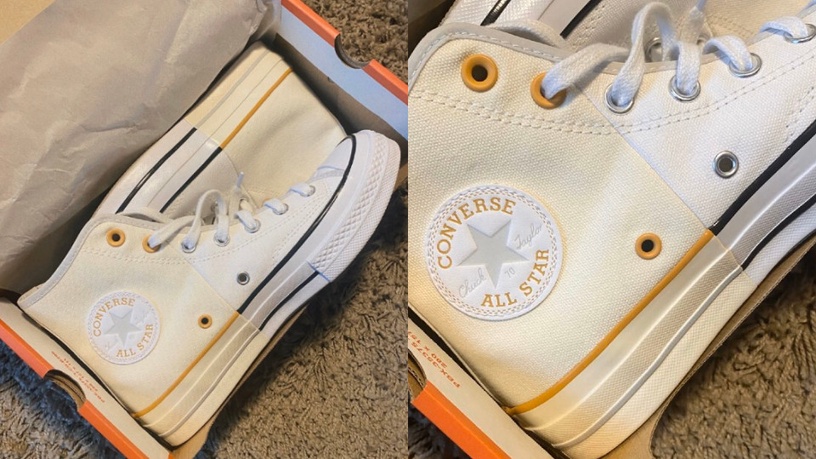 2020 CONVERSE夢幻拼接再+1!「白x米」低調活潑的仙女配色,還偷加橘子牛奶超欠收~