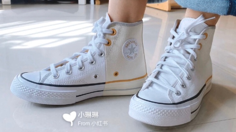 2020 CONVERSE夢幻拼接再+1!「白x米」低調活潑的仙女配色,還偷加橘子牛奶超欠收~
