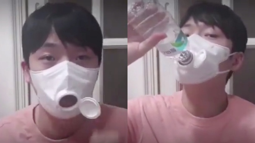 不用拿下就能喝水!超神口罩發明專利擁有人,居然是東方神起的允浩歐巴!