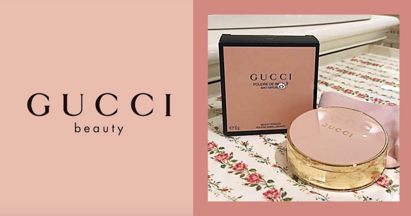 Gucci再放火!絕美鑲金邊「玫瑰粉餅」上市,高級雙層石英粉外殼+Gucci Logo浮雕美哭