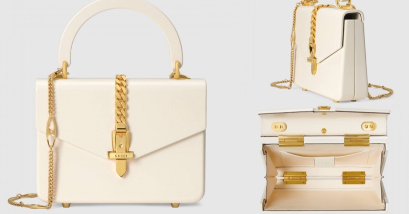Gucci 經典雙G圖騰馬銜鍊肩背包,NT.75,900