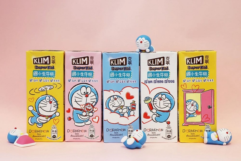 KLIM克寧 x 哆啦A夢「50周年限定」包裝!加碼哆啦A夢識別證、保溫杯免費送