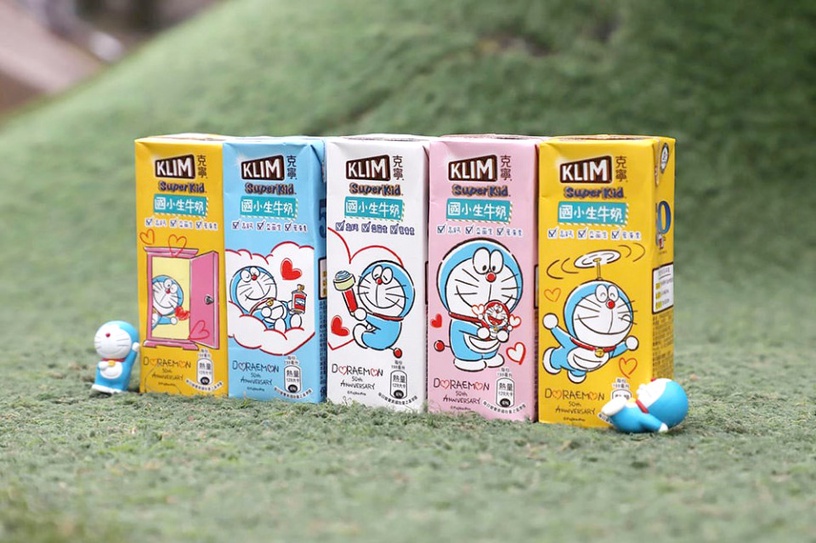 KLIM克寧 x 哆啦A夢「50周年限定」包裝!加碼哆啦A夢識別證、保溫杯免費送