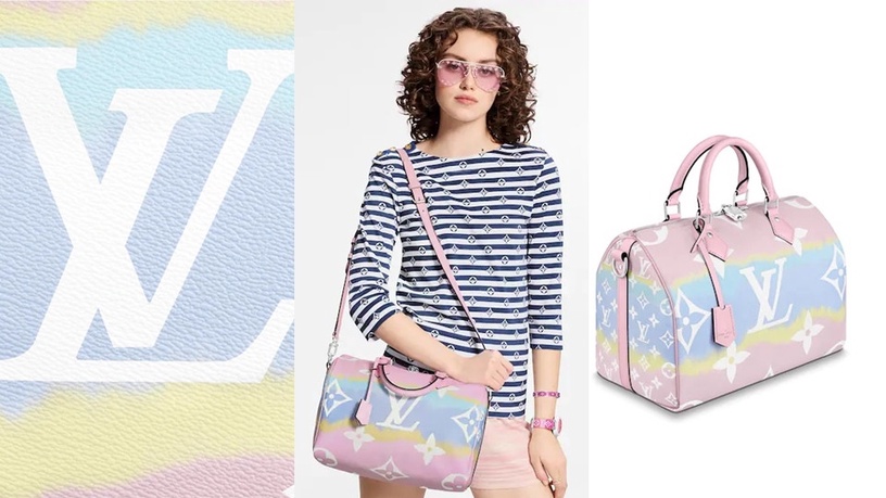 2020夏日It Bag!LV全新「Escale紮染系列」經典包款換新色,漸層粉色超夢幻~