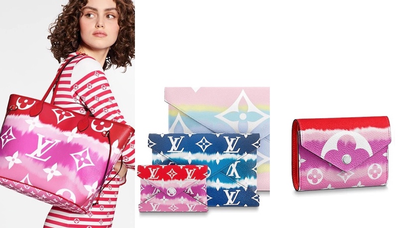2020夏日It Bag!LV全新「Escale紮染系列」經典包款換新色,漸層粉色超夢幻~