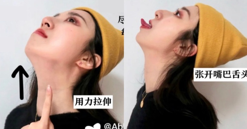 石原聰美下顎線是練出來的!學會這三招,3天消雙下巴,天生肉臉也可以練成小V臉