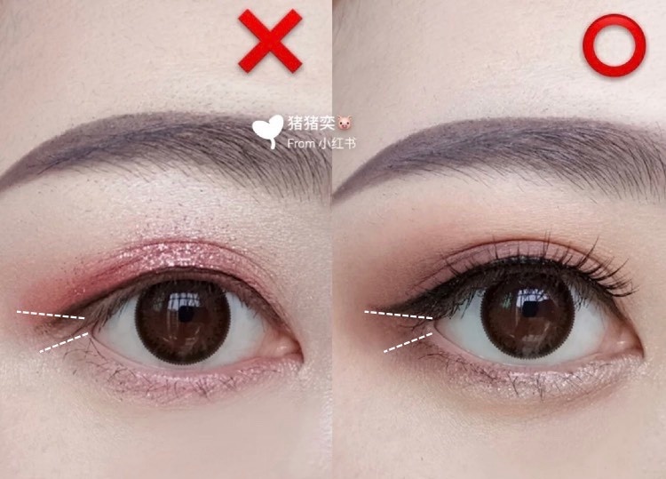 眼線誤區1:內眼線畫錯位置,眼睛變小超會暈!