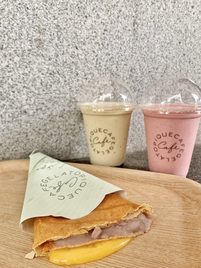 日本人氣gelato pique café「金沙芋泥可麗餅」期間限定登場!加碼芋頭牛奶霜淇淋必吃