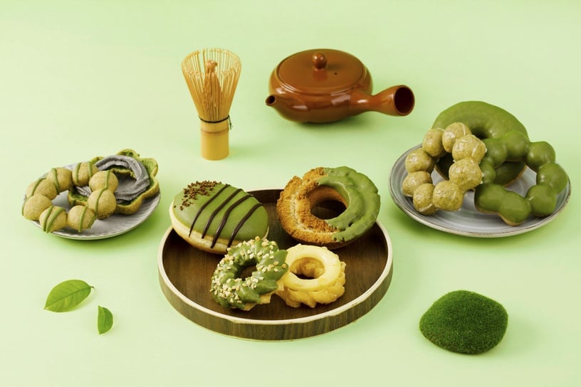 Mister Donut x 辻利茶舗聯名抹茶季登場!「抹茶雙層波堤」、「抹茶黃金圈」香濃必吃