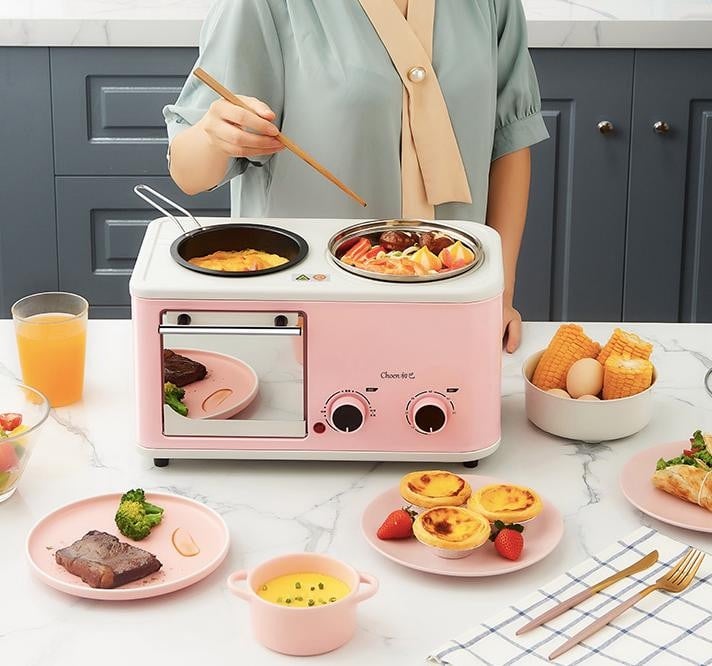 日本TSK多功能三合一早餐機，讓你再多睡十分鐘，還能享用營養早餐！