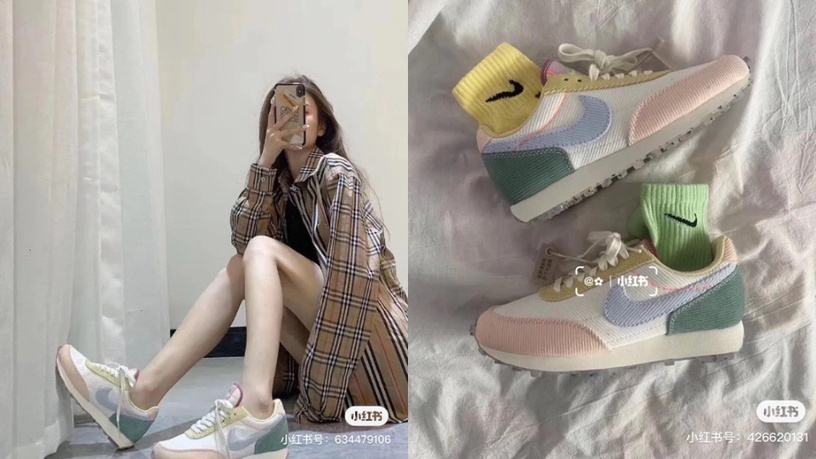 粉嫩到不行!Nike 將 Daybreak 經典鞋款換上春日配色,燈芯絨拼接材質超級可愛!