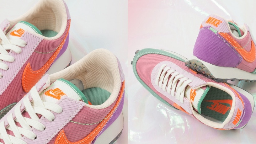 粉嫩到不行!Nike 將 Daybreak 經典鞋款換上春日配色,燈芯絨拼接材質超級可愛!