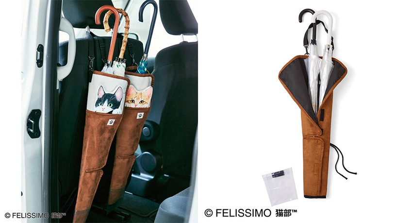 Felissimo貓咪車用雜貨「貓咪車用盒裝紙巾套」3,181日元(約NT$890)