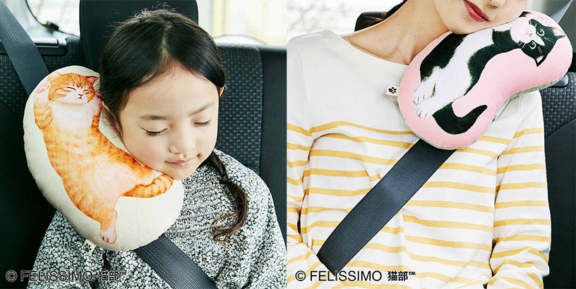 Felissimo貓咪車用雜貨「貓咪車用盒裝紙巾套」3,181日元(約NT$890)