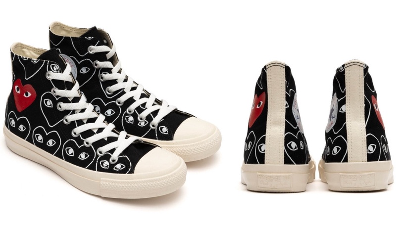 Comme des Garçons PLAY x Converse高筒鞋