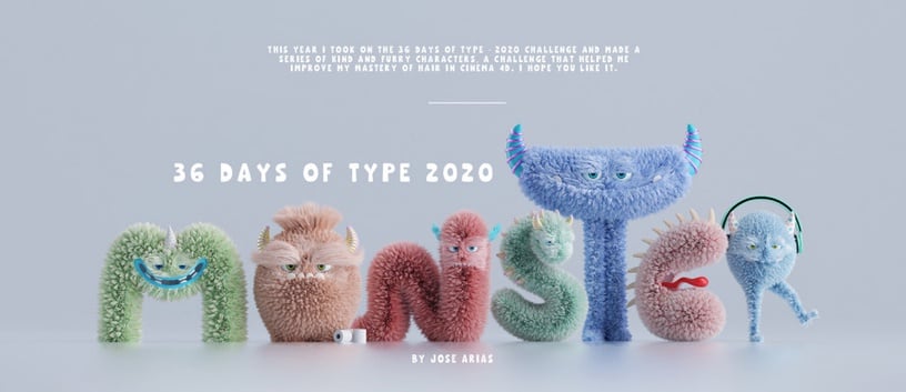 José Arias 參與每天設計一個字母的「36 Days of Type」