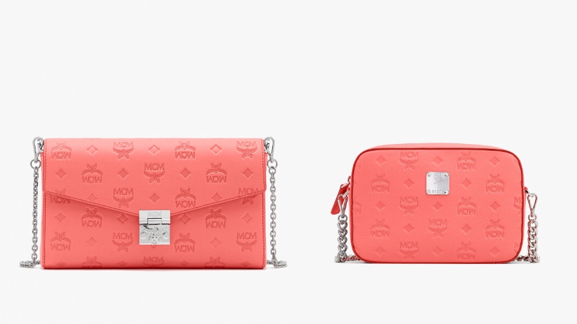 MICHAEL Michael Kors Cece 煙燻玫瑰/霧灰藍鍊帶包,NT$17,500