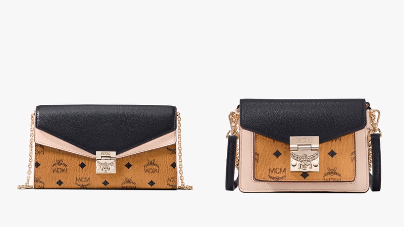 MICHAEL Michael Kors Cece 煙燻玫瑰/霧灰藍鍊帶包,NT$17,500