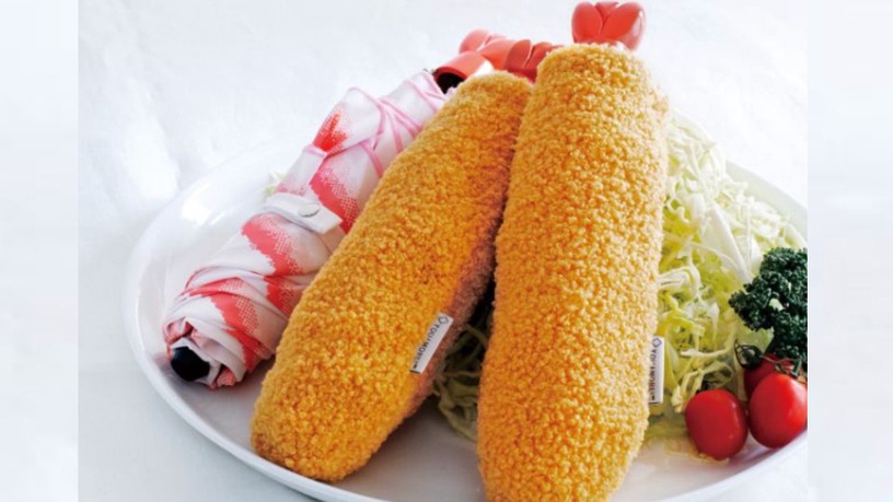 日本雜貨網站Felissimo推出一把超有趣的「炸蝦雨傘」，快右滑看介紹吧～