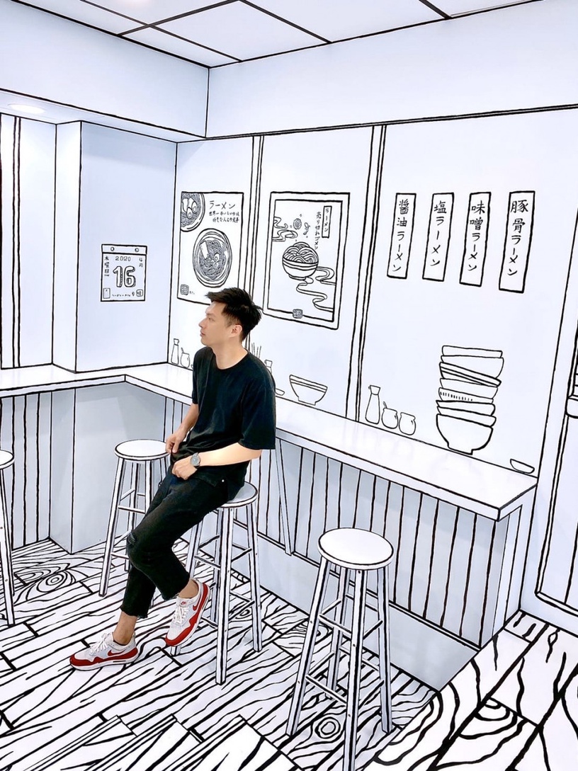 根本像是走進漫畫場景!「2D Taiwan」 繪畫風咖啡廳5/10開幕,10個IG打卡點讓你拍不停