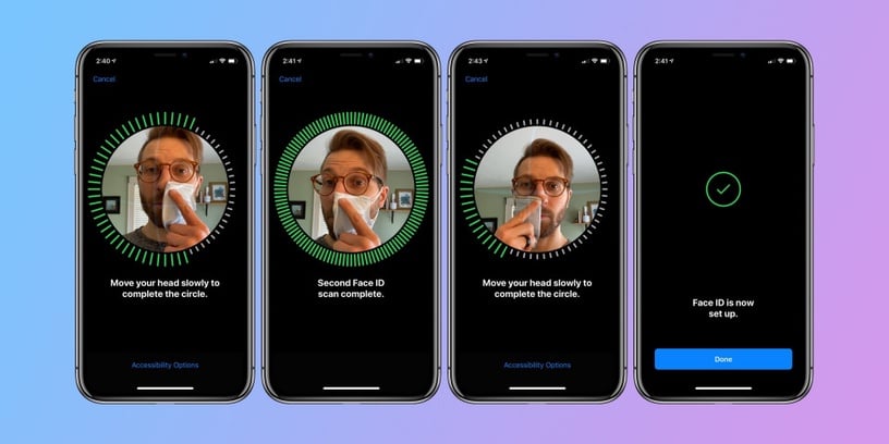 口罩族有福了!Apple貼心簡化Face ID解鎖設計,不用等臉部辨識失敗,即可快速輸入密碼