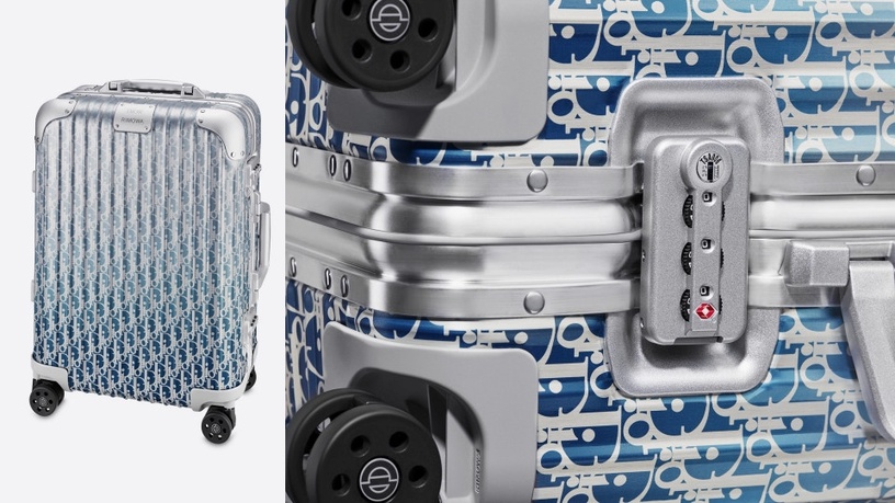 被封為「今夏最美」的DIOR漸層藍色鋁質手提行李箱真的超美呀~