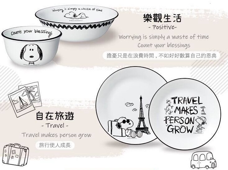 史努比控必收!「康寧餐具 X Snoopy」黑白復刻版新上市,這裡買還有45折好康優惠~