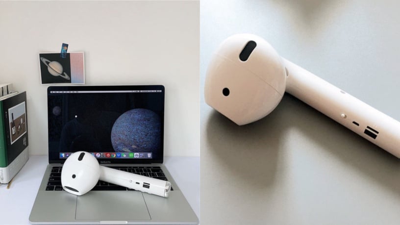 韓國「巨無霸AirPods」真的上市啦~5倍大AirPods藍芽音響,百分百還原還能講電話!