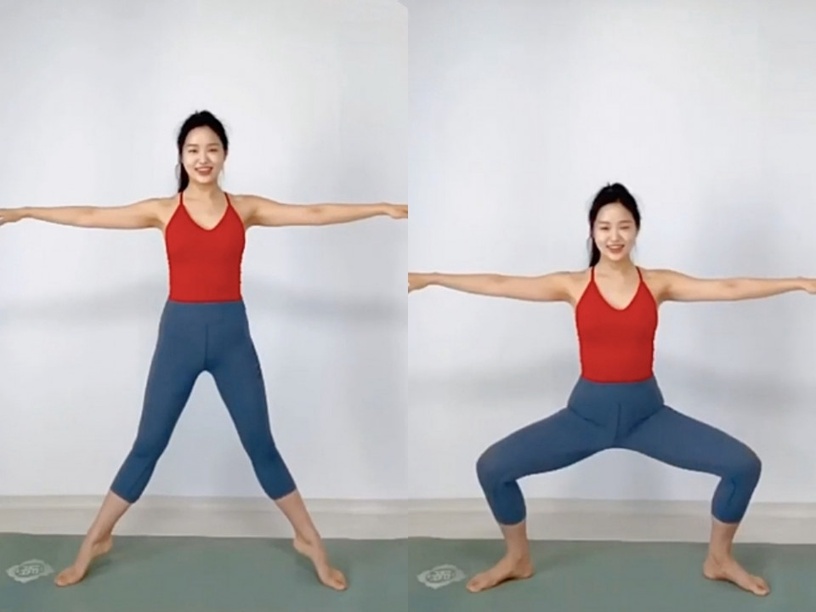 韓國網美教練「瘦大腿內側」運動!三款深蹲變化款推薦,大腿內側燃脂、腿跟變纖細有感