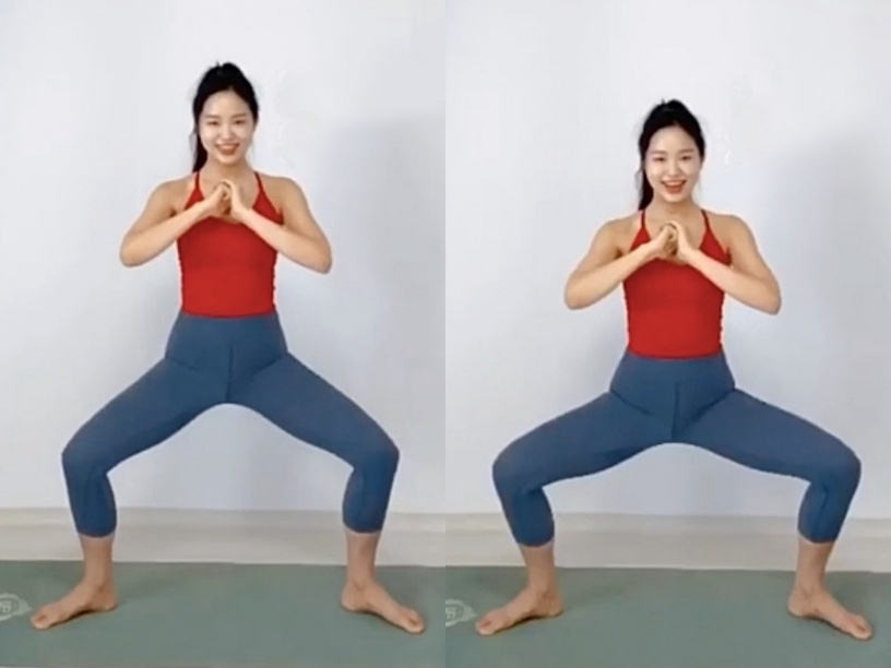 韓國網美教練「瘦大腿內側」運動!三款深蹲變化款推薦,大腿內側燃脂、腿跟變纖細有感