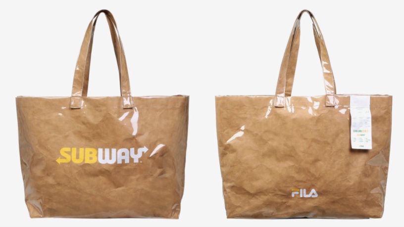 韓國 FILA x SUBWAY 超狂聯名上市!把SUBWAY穿在腳上也清爽,還把紙袋變成手提包~