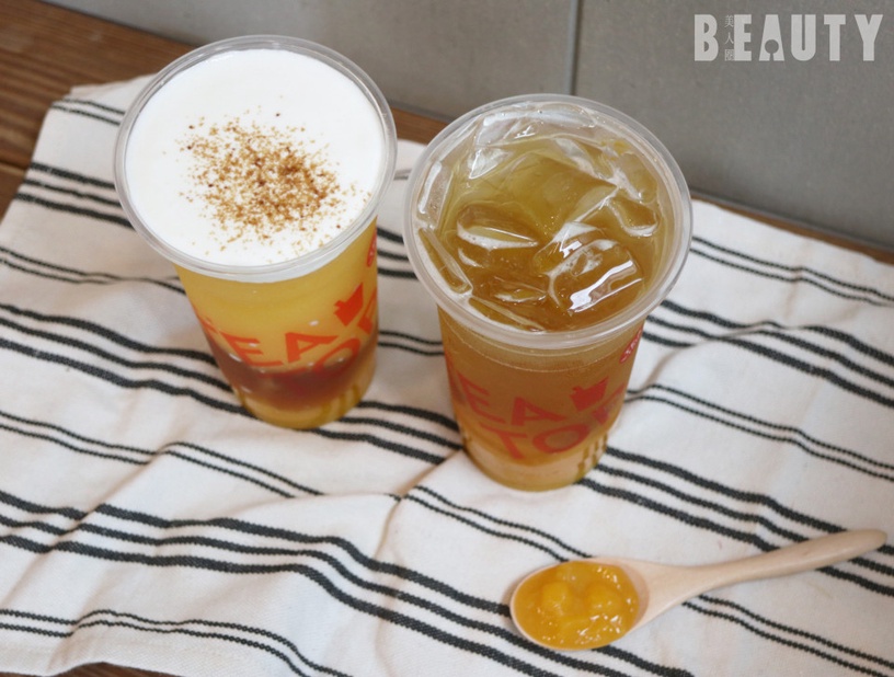 TEA TOP推出芒果季!水蜜桃&芒果結合出的酸甜滋味,加碼紫芋西米露、紅豆粉粿也必喝