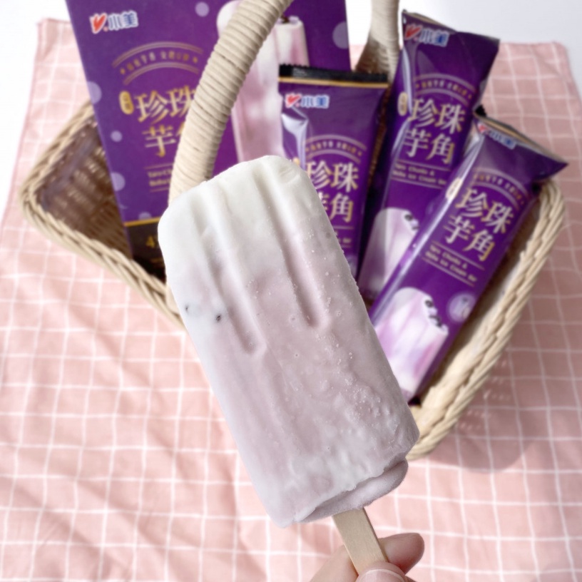 小美雪糕新品!粉嫩「珍珠芋角雪糕」、吃得到布丁的「珍珠布丁雪糕」,這三家超商開賣