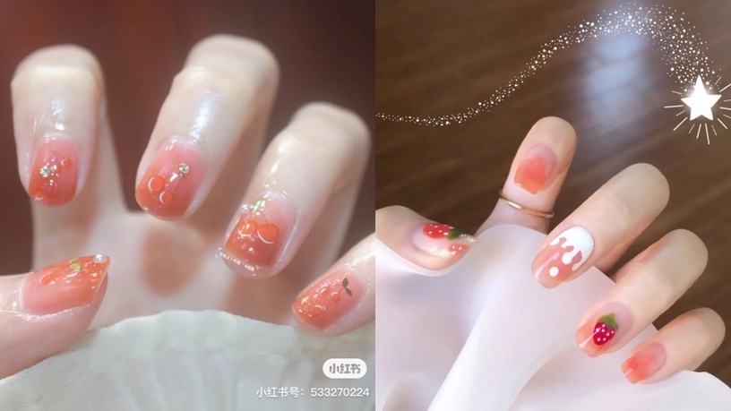 「果凍紅」色系的指甲可以讓手更加顯白！