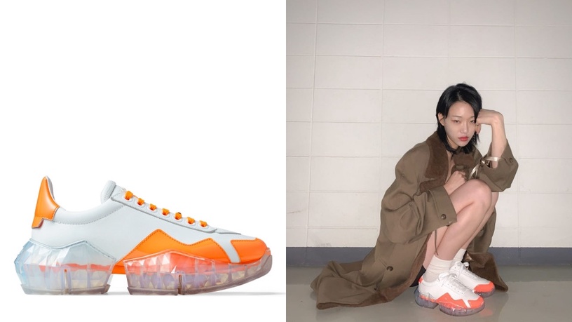 半透明球鞋推薦:JIMMY CHOO ,NT$40,800