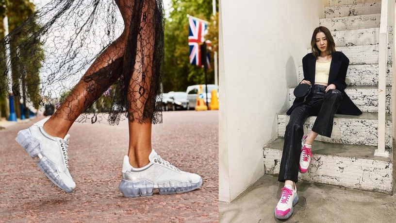 半透明球鞋推薦:JIMMY CHOO ,NT$40,800
