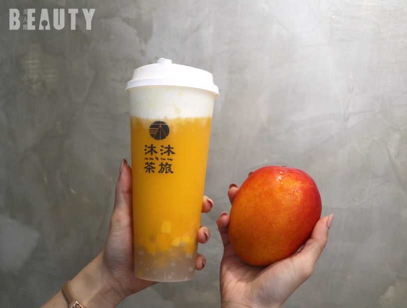 一杯>一顆芒果!沐沐茶旅新品「塩雪芒芒」,加碼芋泥&烤地瓜鮮奶,滿滿料認真攪不動