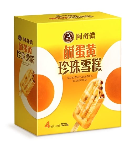 全聯冰品推薦:阿奇儂雪糕-鹹蛋黃珍珠雪糕 NT.96 全聯優惠價NT.92