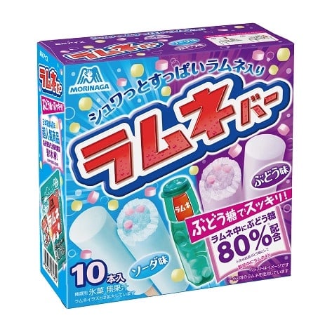 全聯冰品推薦:森永彈珠汽水風味冰棒-蘇打+葡萄 NT.158 全聯優惠價NT.157