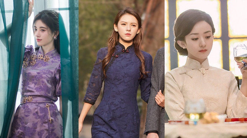 《韞色過濃》張予曦旗袍美炸!10位陸劇旗袍女郎,趙麗穎優雅、鞠婧禕仙,第三位最經典