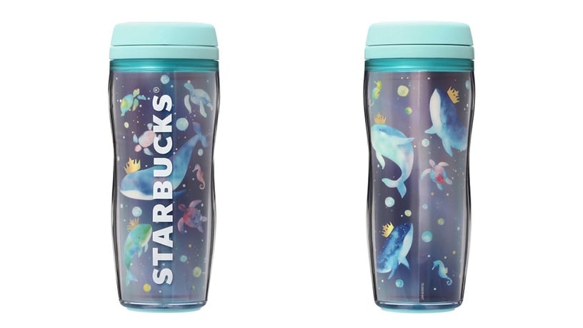 日本星巴克夏季限定「貝殼玻璃馬克杯」355ml,2,400日元(約NT$670)