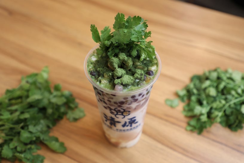 香菜尬芋泥!清原芋圓打造用喝的春捲冰淇淋,超狂「香芋鮮奶波波」加碼這天免費送
