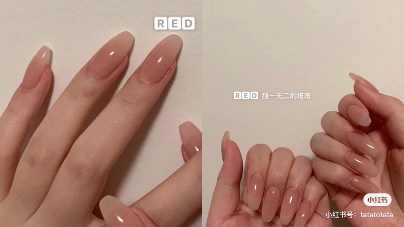 夏日清爽「透明美甲」提案!透明素色超顯指長,點綴小圖案就很可愛~