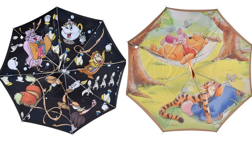 日本Disney Store 推出一系列的卡通大傘，每一把傘的內裡都充滿著大大的角色