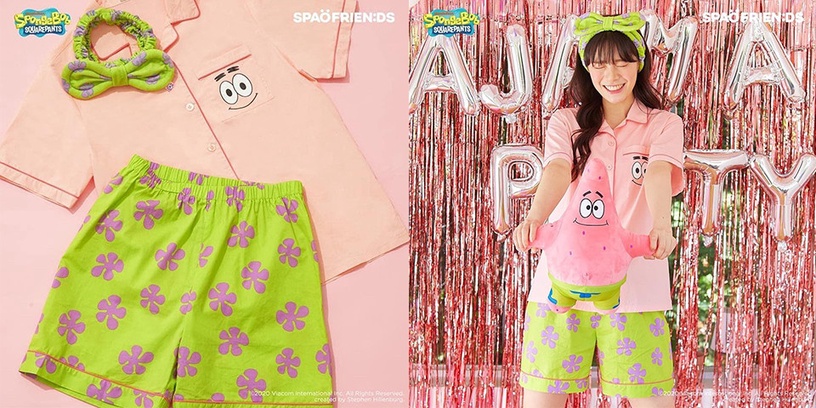 SPAO「海綿寶寶睡衣」