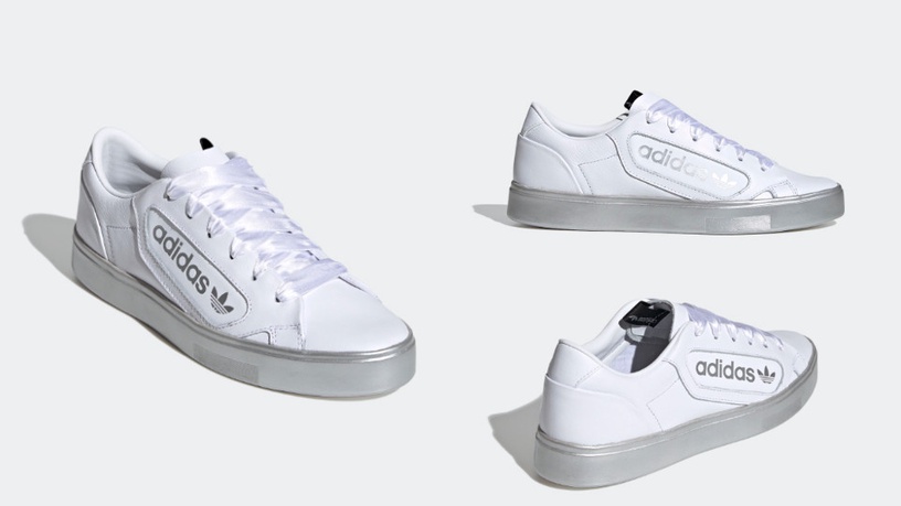 adidas Originals Sleek緞帶小白鞋，NT$3,290